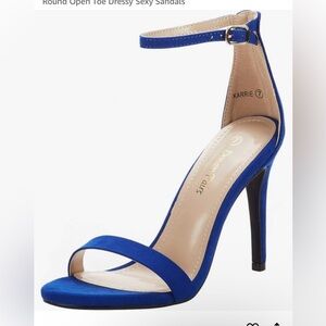 Used  High Heels Flower Ankle Strap Stilettos Round Open Toe Dressy Sexy Sandals